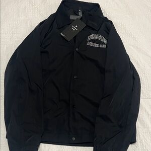 lululemon athletica Black Coach Jacket with Athletic Club Embroidery
